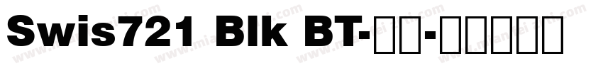 Swis721 Blk BT-常规字体转换